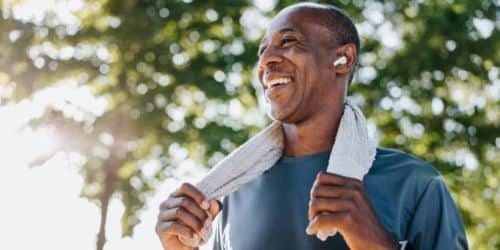 High-performing man benefiting from personalised holistic wellbeing care